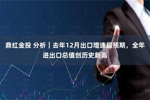鼎红金投 分析｜去年12月出口增速超预期，全年进出口总值创历史新高