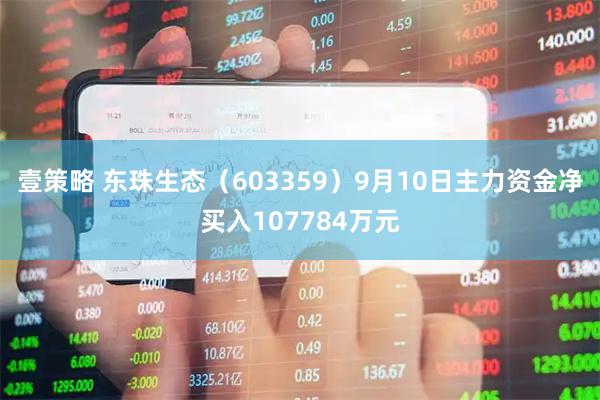 壹策略 东珠生态（603359）9月10日主力资金净买入107784万元